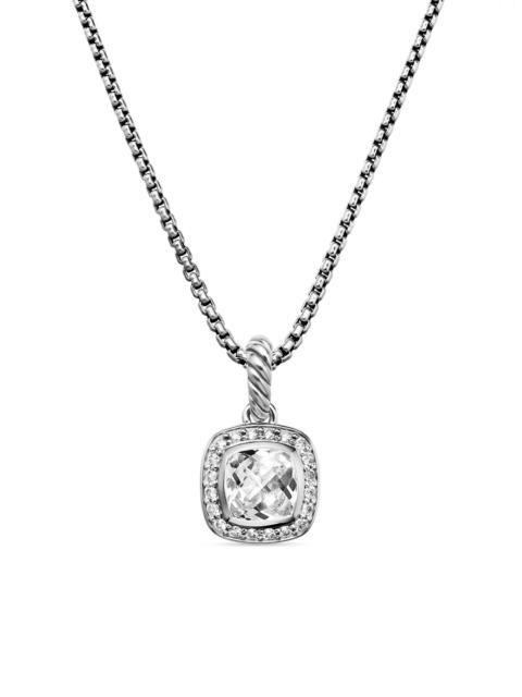 DAVID YURMAN Women's Petite Albion Pendant Necklace in Sterling Silver - White Topaz