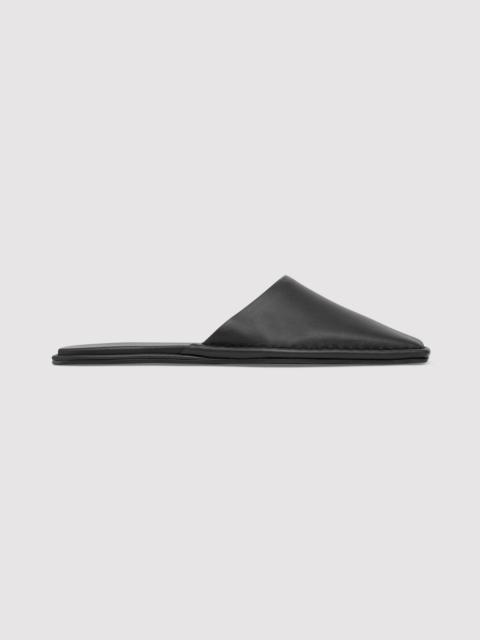 ST. AGNI Soft Square Toe Flat - Black