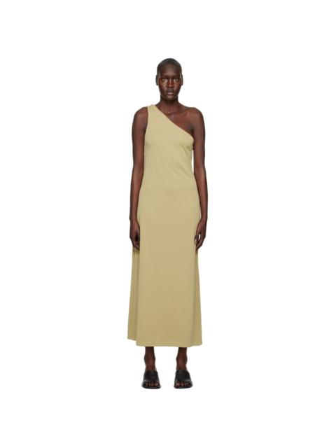 THIRD FORM Khaki Form One Shoulder Midi Dress