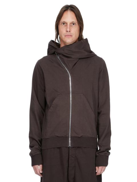 Rick Owens DRKSHDW asymmetric zip-fastening hoodie