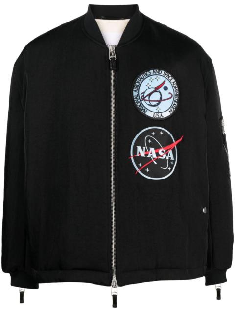 OAMC logo-patch cotton bomber jacket