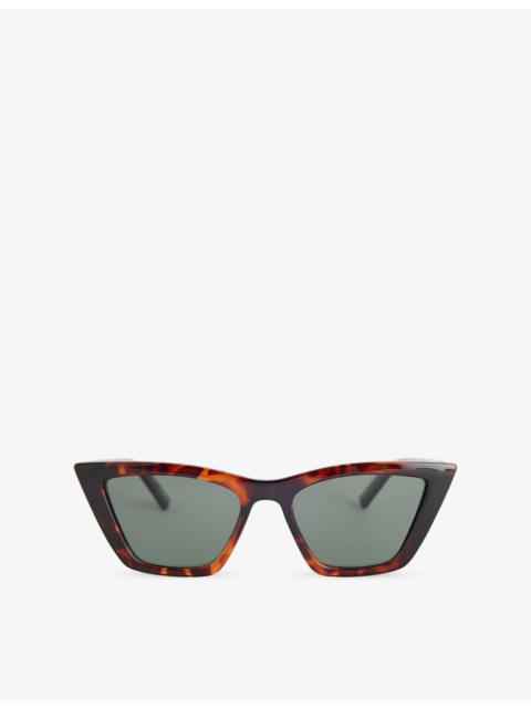 Le Specs Velodrome Cat-Eye Acetate Sunglasses