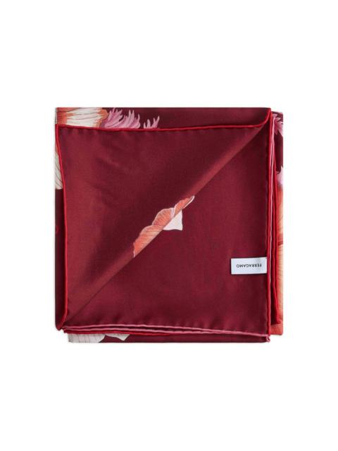FERRAGAMO anemone-print square scarf