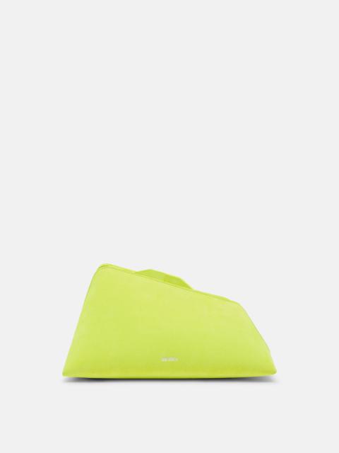 THE ATTICO ''8.30PM'' FLUO YELLOW OVERSIZED CLUTCH