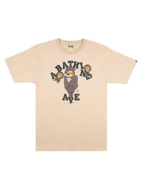 BAPE College Milo Tee 'Beige'