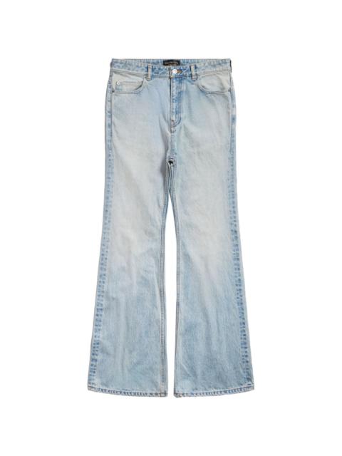 BALENCIAGA high-waist wide-leg jeans