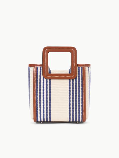 STAUD MINI SHIRLEY BAG MARINE BAYADERE STRIPE