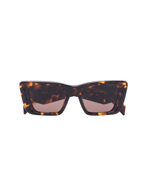 oversized rectangular-frame sunglasses