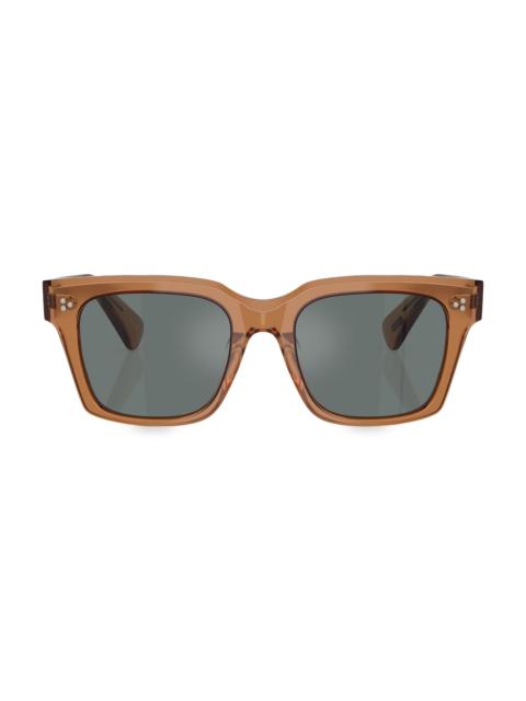 Oliver Peoples Men's Ollice 52MM Pillow Sunglasses - Blue