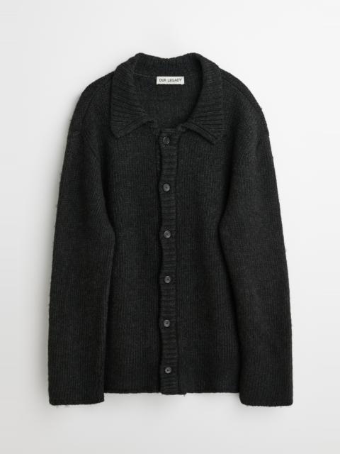 |4|　OUR LEGACY MOHAIR CARDIGAN BLACK Cardigan in Black Mohair – SVRN