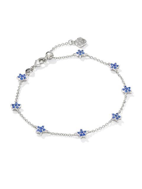 KENDRA SCOTT Sierra Silver Star Crystal Delicate Chain Bracelet