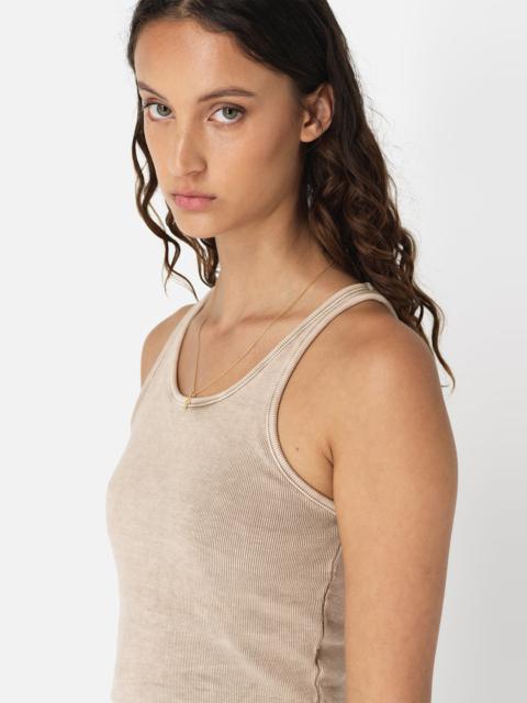 John Elliott MINERAL WASH GEMINI RIB CROPPED TANK