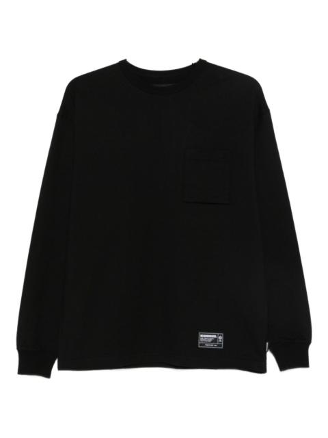NEIGHBORHOOD logo-patch long sleeve T-shirt