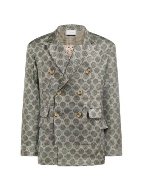 Pierre-Louis Mascia geometric-pattern blazer
