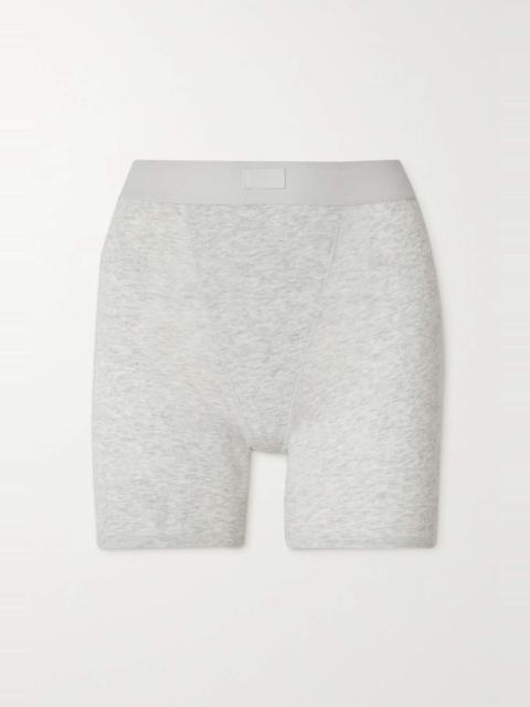 SKIMS Boyfriend stretch-modal and cotton-blend jersey boxer shorts - Onyx