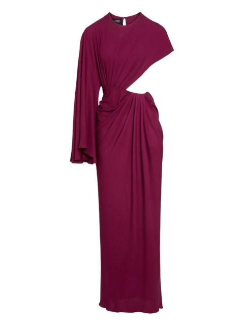 GIAMBATTISTA VALLI draped asymmetrical midi dress