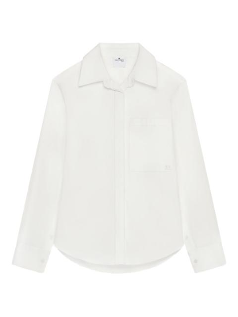 courrèges patch-pocket shirt