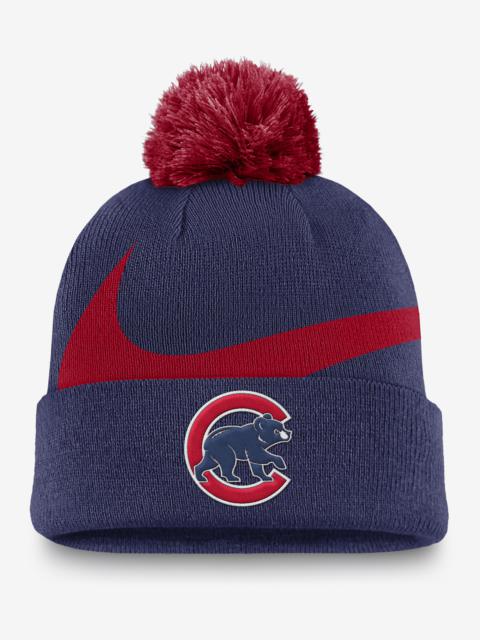 Chicago Cubs Peak Men's Nike MLB Cuffed Pom Beanie