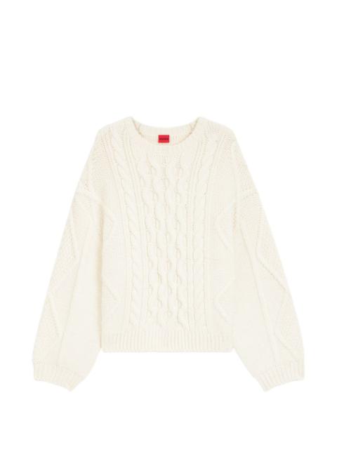 HUGO cable-knit sweater