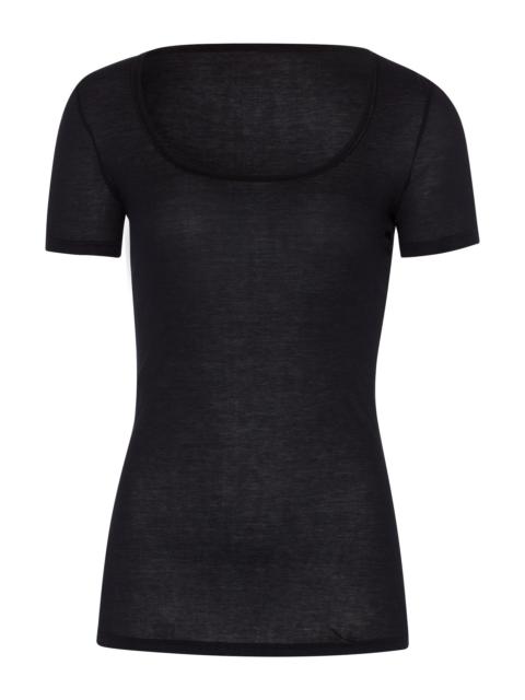 HANRO Ultralight Round Neck Cotton Fitted Top
