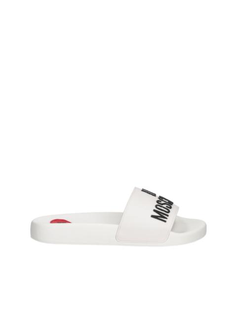 Moschino logo slides