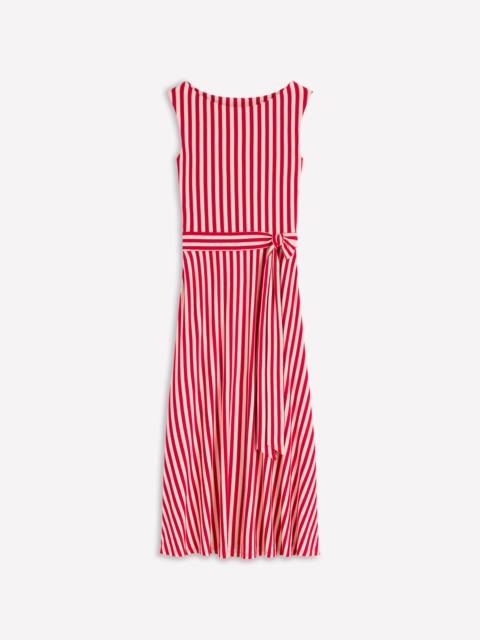 BODEN Tamsin Jersey Midi Dress-Merida Red and Ivory Stripe