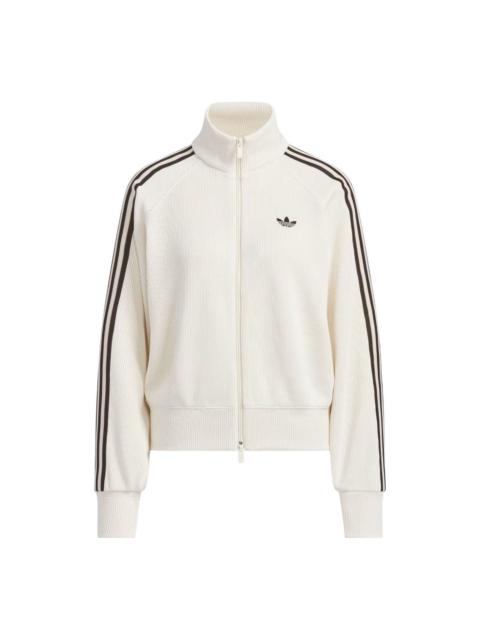 adidas (WMNS) adidas Knit Balloon Track Top 'Wonder White' KQ5490