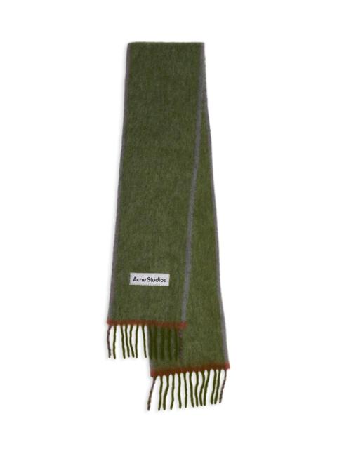Acne Studios Men's Vally Alpaca-Wool Scarf - Grass Green