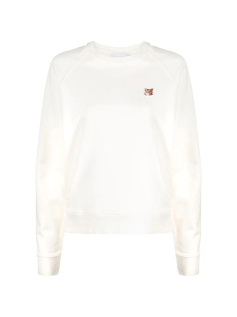 fox-patch sweatshirt