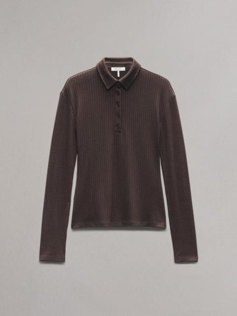 rag & bone The Knit Rib Polo Shirt