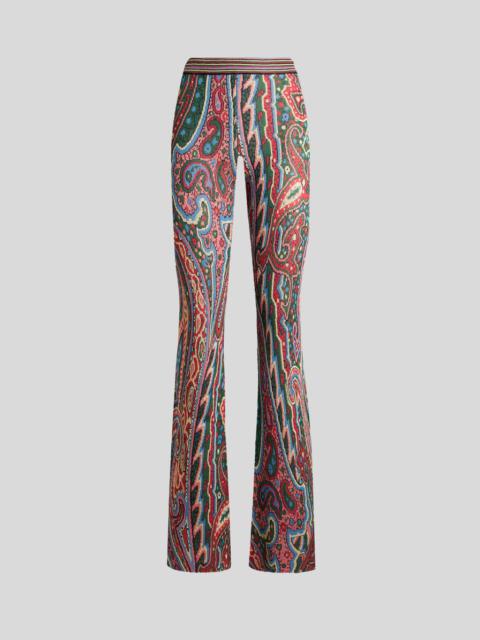 Etro FLARED PAISLEY JACQUARD TROUSERS
