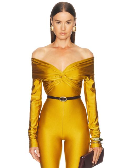 THE ANDAMANE Kendall Off Shoulder Bodysuit