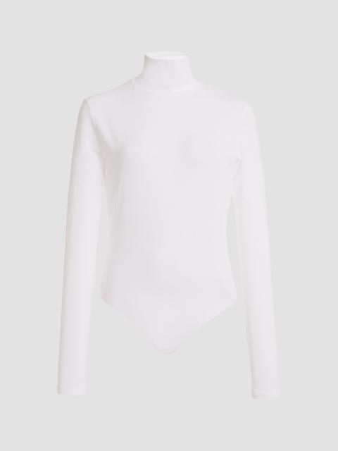 Another Tomorrow Women's Turtleneck Bodysuit - White