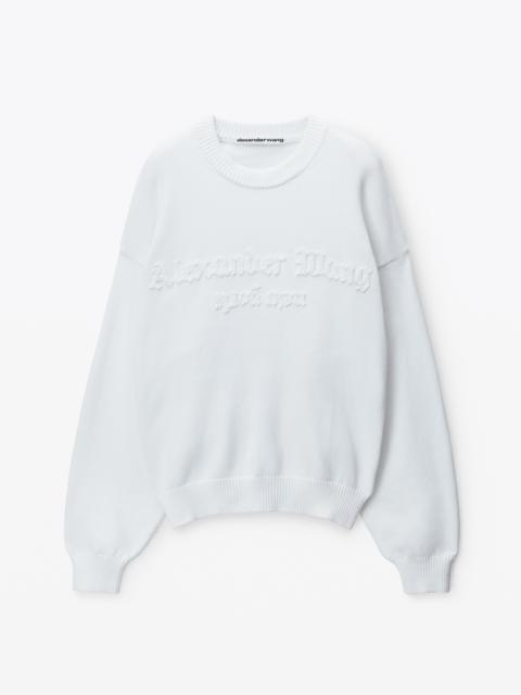 Alexander Wang Pullover with hand crochet logo