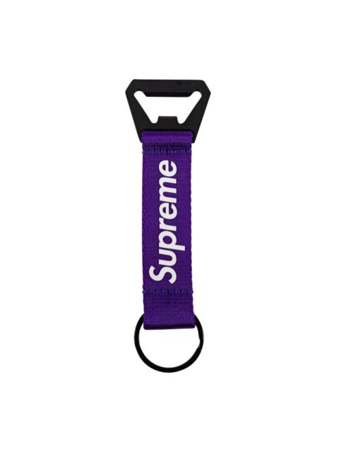 Supreme bottle opener webbing keychain