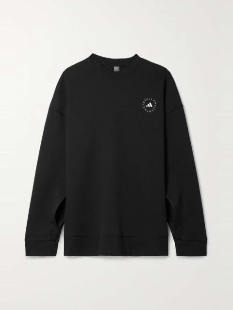 adidas TruePurpose printed organic cotton-blend jersey sweatshirt