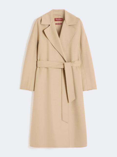 Max Mara CLES Long wool, cashmere and silk coat - SAND