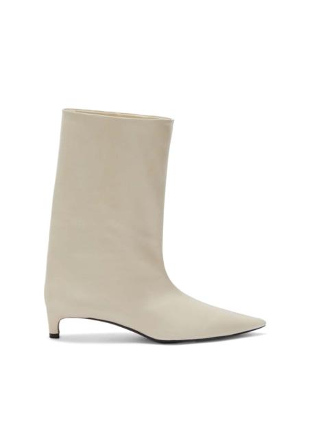 Jil Sander 30mm leather ankle boots