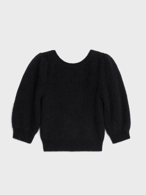 CELINE CROPPED SWEATER IN SILK AND MOHAIR