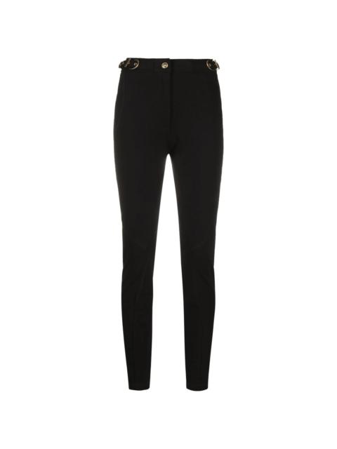 VERSACE JEANS COUTURE buckle-detail slim-cut trousers