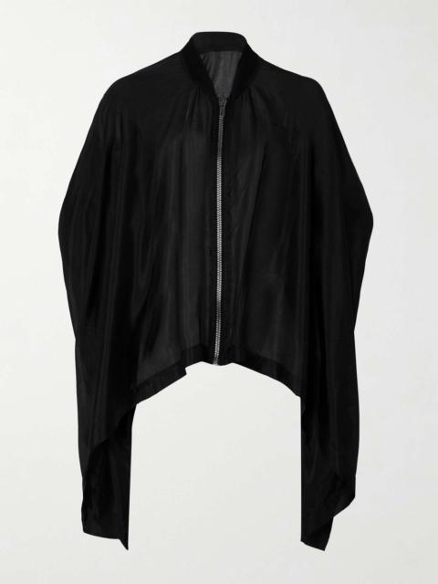 Rick Owens Flight silk-voile bomber jacket