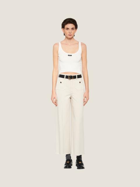 Miu Miu Cotton jersey tank top