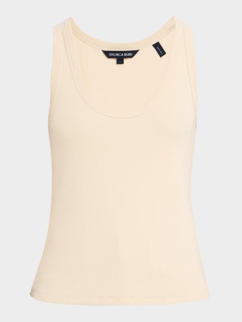 VERONICA BEARD Birke Scoop-Neck Tank Top