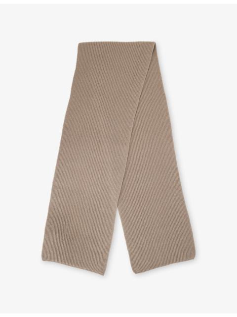 Sunspel Ribbed Cashmere Scarf