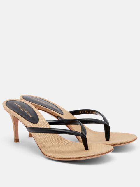 Gianvito Rossi Calypso leather thong sandals