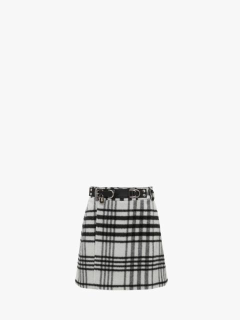 PADLOCK STRAP MINI SKIRT