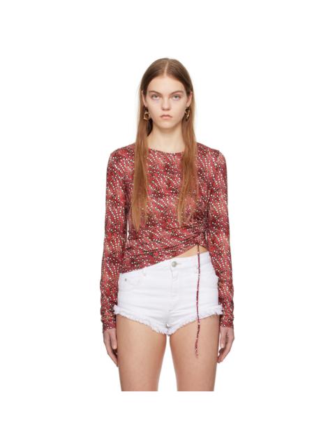 Isabel Marant Étoile Red Jazzy Long Sleeve T-Shirt