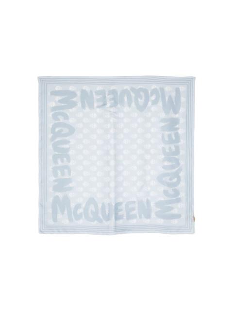 Alexander McQueen graphic-print silk scarf