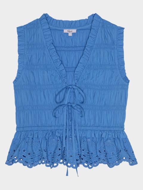 Rails Martine Embroidered Cotton Top