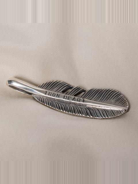 Iron Heart IHSI-09 Feather Pendant - Sterling Silver